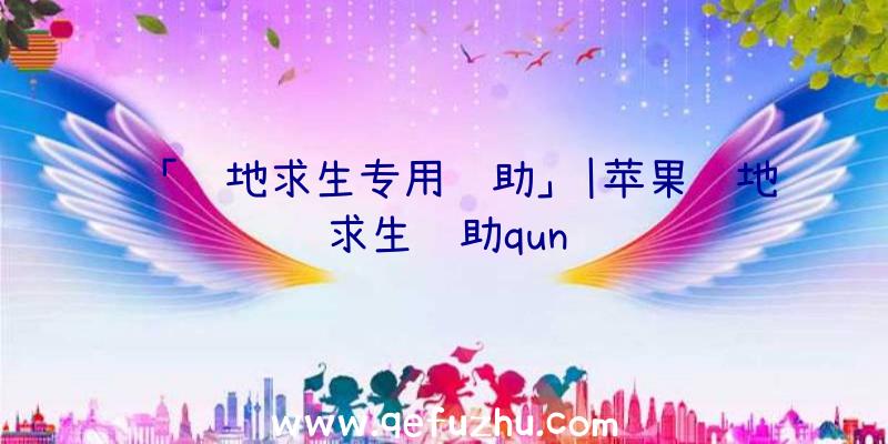 「绝地求生专用辅助」|苹果绝地求生辅助qun